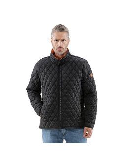 Lightweight Warm Insulated Diamond Quilted Jacket