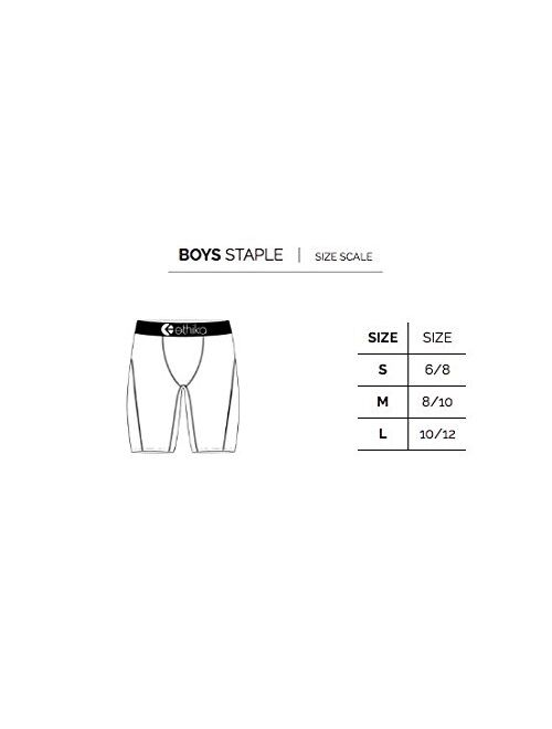 Ethika Boys Staple Boxer Briefs | Black Seal