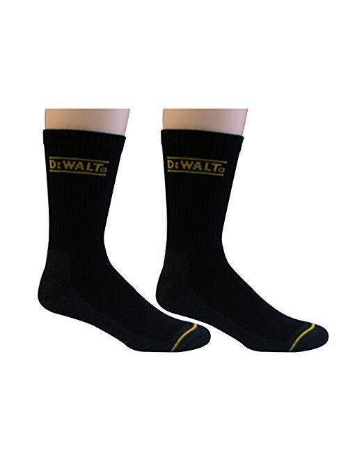 DEWALT Men's 2 Pack All-Season Cotton Crew Work Socks