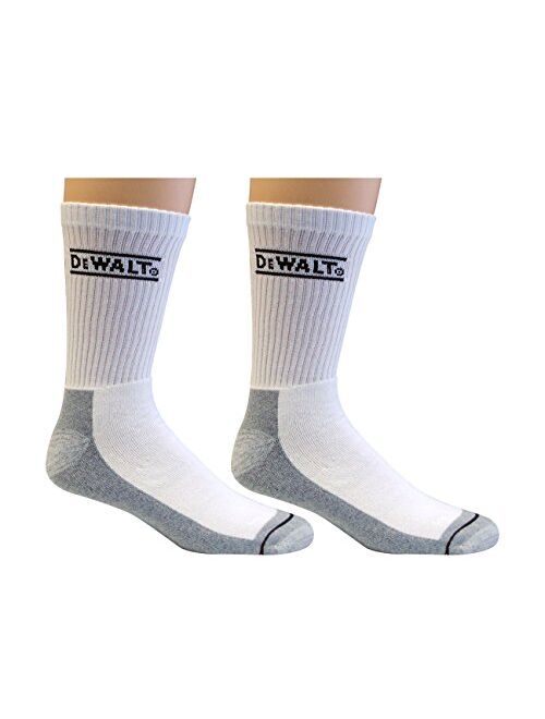 DEWALT Men's 2 Pack All-Season Cotton Crew Work Socks