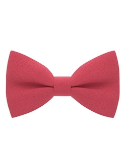 Bow Tie House Mens Bowties Pre-tied Shape Clip on Bowtie Solid Men Formal Wear for kids, baby boys, toddler any age bow ties