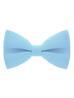 Bow Tie House Mens Bowties Pre-tied Shape Clip on Bowtie Solid Men Formal Wear for kids, baby boys, toddler any age bow ties