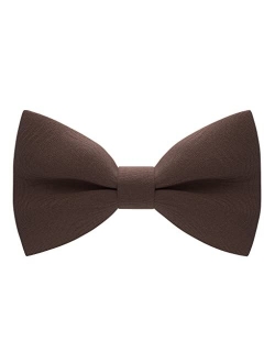 Bow Tie House Mens Bowties Pre-tied Shape Clip on Bowtie Solid Men Formal Wear for kids, baby boys, toddler any age bow ties