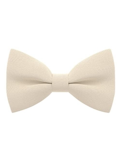 Bow Tie House Mens Bowties Pre-tied Shape Clip on Bowtie Solid Men Formal Wear for kids, baby boys, toddler any age bow ties