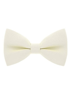 Bow Tie House Mens Bowties Pre-tied Shape Clip on Bowtie Solid Men Formal Wear for kids, baby boys, toddler any age bow ties