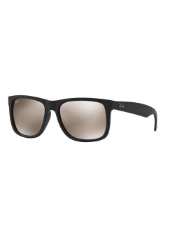 Justin RB4165 55mm Rectangle Mirror Sunglasses