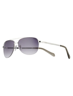 60mm Wrapped Aviator Sunglasses