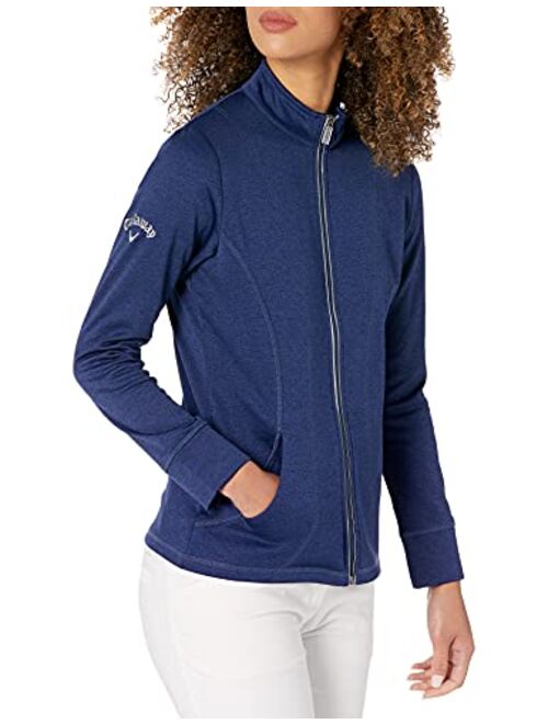 Callaway Women's Long Sleeve Opti-Therm Waffle Fleece Jacket