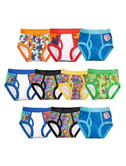 Boys' Super Hero Avengers Toddler Underwear, 5-Pack Boxer, 7-Pack, 10-Pack Briefs in Sizes 2/3t and 4t