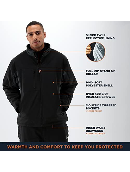 RefrigiWear Windproof Water-Resistant Insulated Softshell Jacket