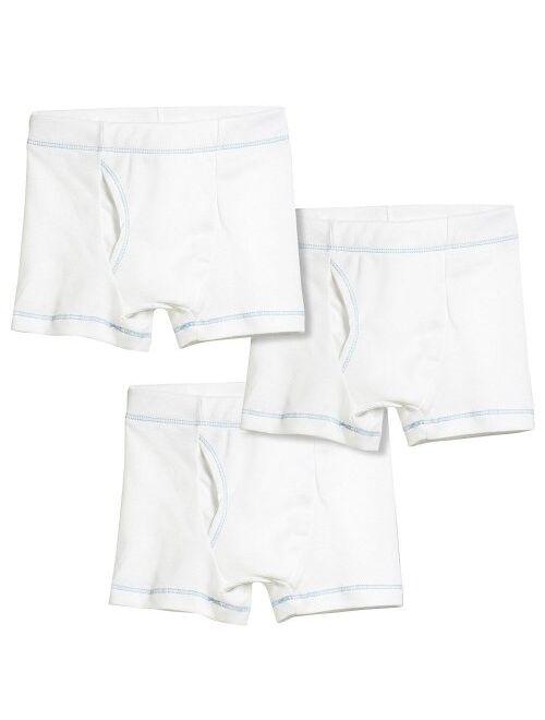 City Threads Boys' Boxer Briefs Underwear 100% Cotton 3-Pack Made in The USA