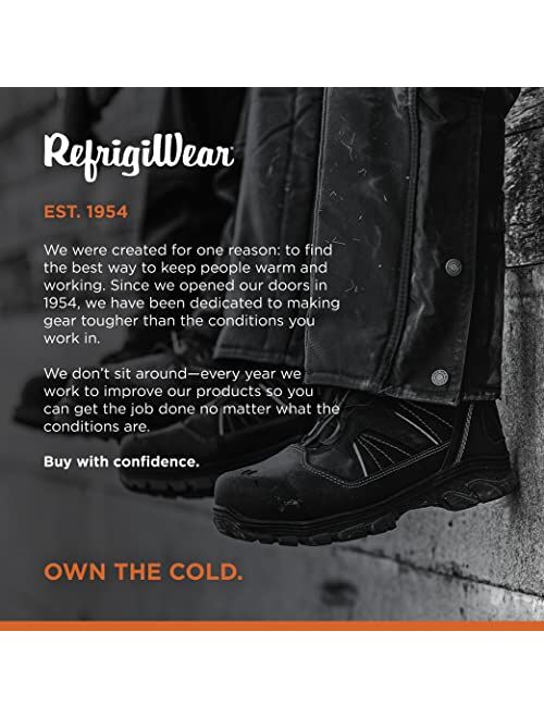 RefrigiWear Mens Extreme Hiker Waterproof Thinsulate Insulated Freezer Boots with Boa Fit System For Lacing