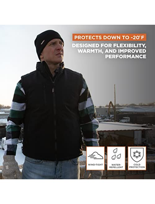 RefrigiWear Water-Resistant Warm Insulated Softshell Vest