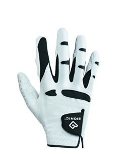 Bionic Gloves Mens StableGrip Golf Glove W/ Patented Natural Fit Technology Made from Long Lasting, Durable Genuine Cabretta Leather.