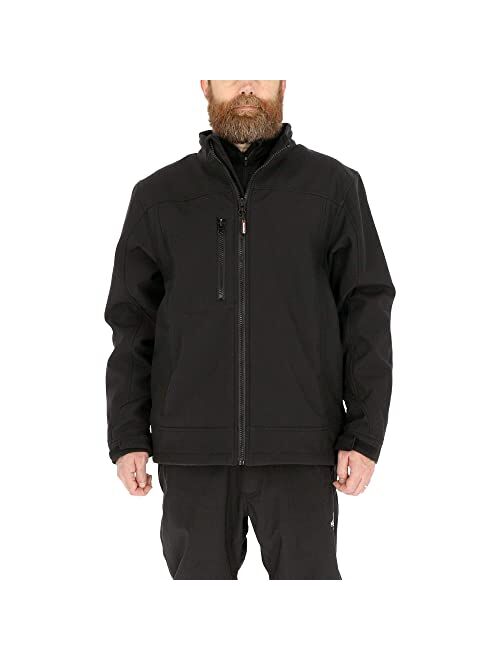 RefrigiWear Water-Resistant Insulated Softshell Jacket with Soft Micro-Fleece Lining