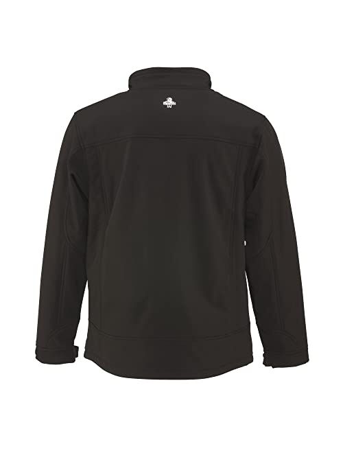 RefrigiWear Water-Resistant Insulated Softshell Jacket with Soft Micro-Fleece Lining