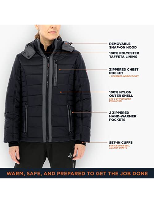 RefrigiWear Women's Pure-Soft Lightweight Insulated Jacket, -10F Comfort Rating