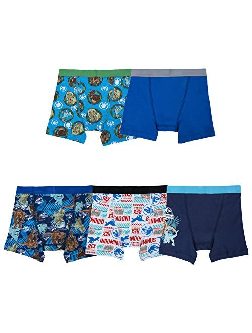 Buy Jurassic World Boys' Jurassic Park 5 Pack Boxer Briefs online ...