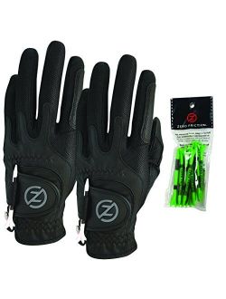 Zero Friction Male Men's Compression-Fit Synthetic Golf Glove, Universal Fit