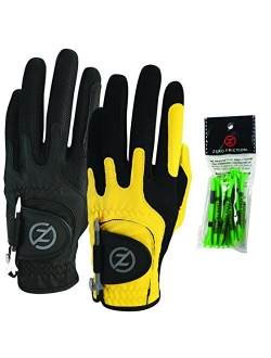 Zero Friction Male Men's Compression-Fit Synthetic Golf Glove, Universal Fit