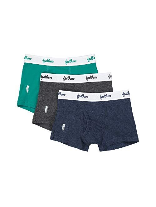 Feathers Boys Cotton Strech Tagless Boxer Underwear - (3/pack)