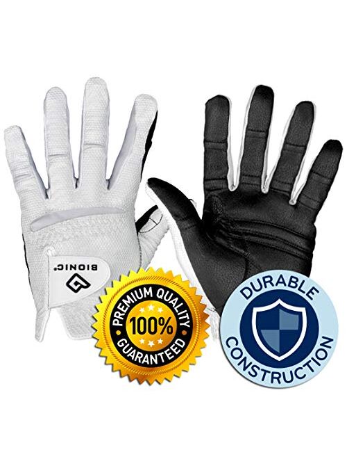 Bionic Glove Usa 2020 New Improved 2X Long Lasting Bionic RelaxGrip Golf Glove with Patented Double-Row Finger Grip System