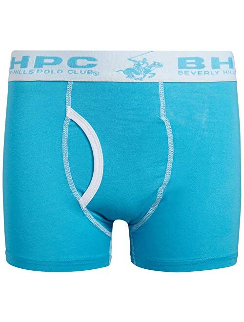 Beverly Hills Polo Club Little Boys' Boxer Briefs Underwear with Fun Prints (10 Pack)