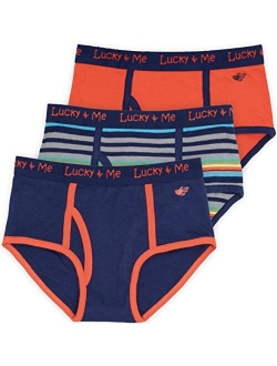 Lucky & Me | Lucas Boys Briefs | Organic Children's Cotton Underwear | Tagless | 3-Pack