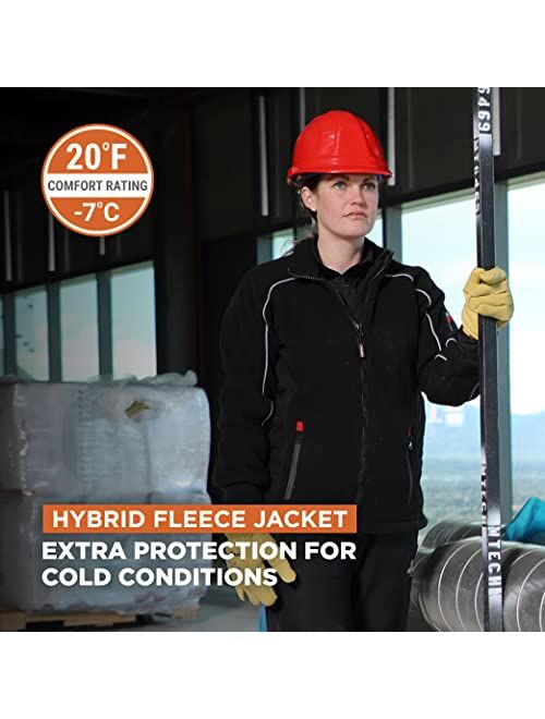 RefrigiWear Womens Warm Hybrid Fleece Jacket