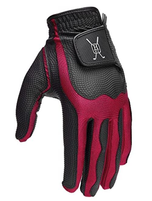 Handy Picks Mens Golf Gloves, Premium Japanese Synthetic Leather, Stretch Fit, Enhanced Durability n Breathability