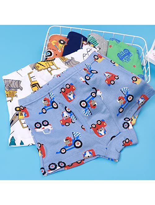 Finihen Boys Soft Cotton Dinosaur briefs baby underwear Toddler shark boxer briefs Children Truck Panties