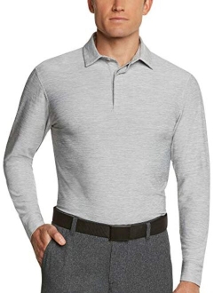 Men's Dry Fit Long Sleeve Golf Shirt - Quick Dry Polo Shirts - UPF 30, Stretch Fabric