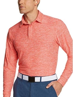 Men's Dry Fit Long Sleeve Golf Shirt - Quick Dry Polo Shirts - UPF 30, Stretch Fabric