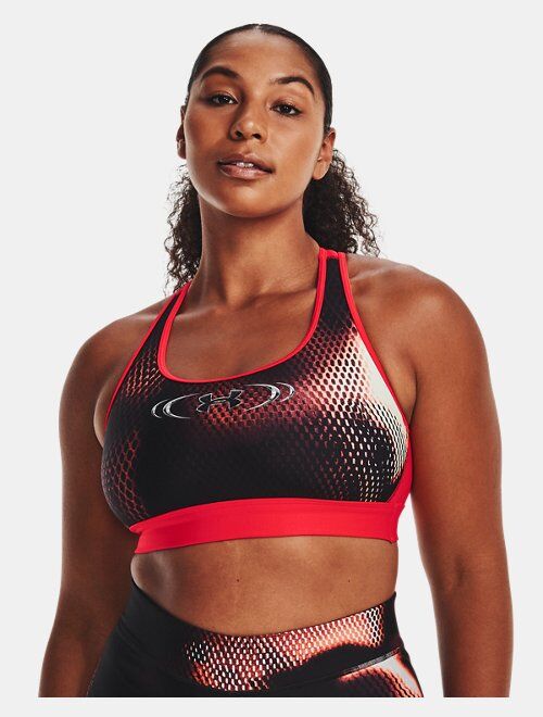 Under Armour Women's HeatGear Armour Mid Padless Sports Bra