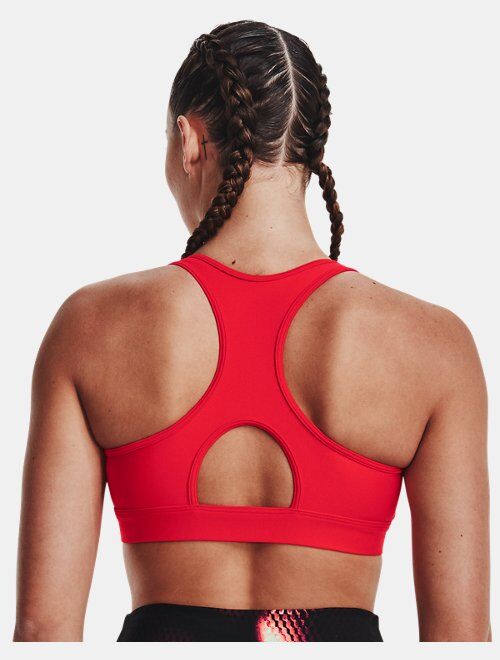 Under Armour Women's HeatGear Armour Mid Padless Sports Bra