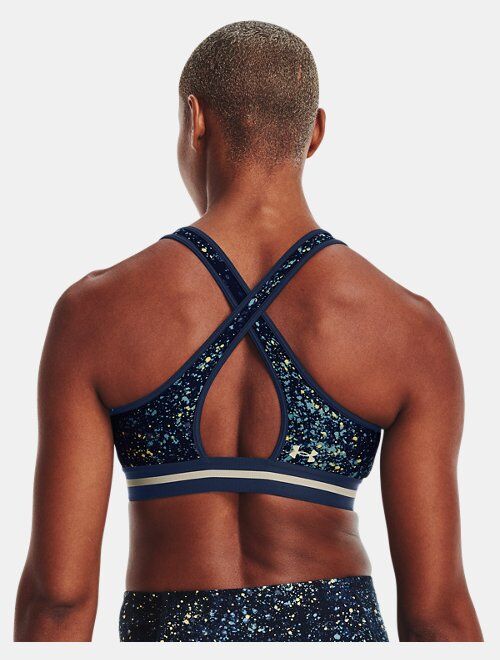 Under Armour Women's Project Rock Printed Crossback Sports Bra