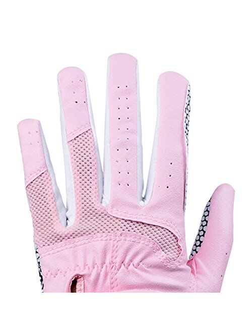 Gh Club GH Women's Polyurethane Non-Slip Synthetic Leather Golf Gloves One Pair - Plain Both Hands