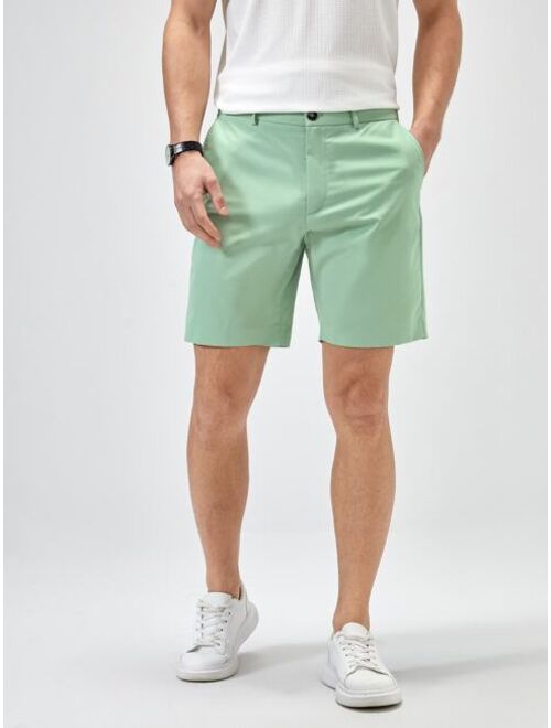 SHEIN Men Slant Pockets Bermuda Shorts