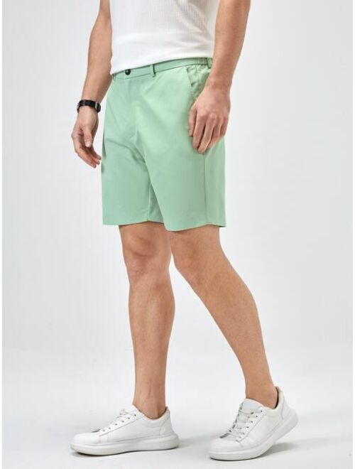 SHEIN Men Slant Pockets Bermuda Shorts