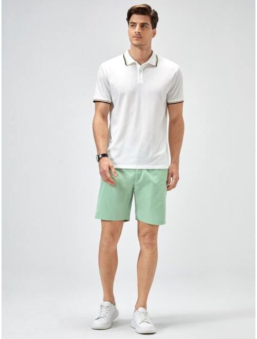 SHEIN Men Slant Pockets Bermuda Shorts