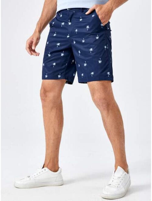 SHEIN Men Coconut Tree Print Shorts