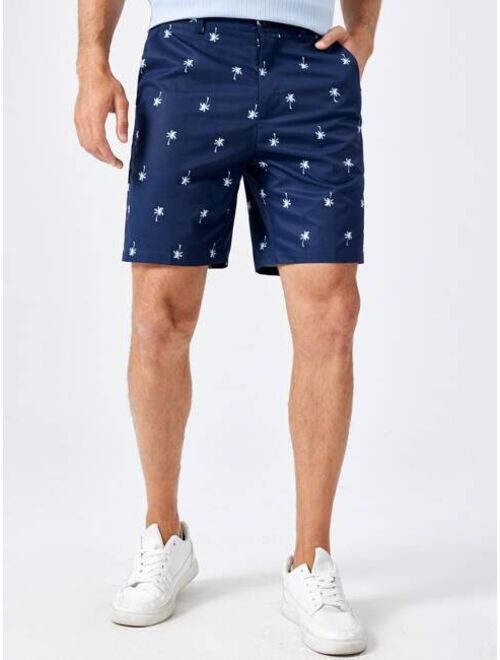 SHEIN Men Coconut Tree Print Shorts