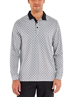 UPF 50  Men's Erodym Long Sleeve Golf Polo - Sun Protective