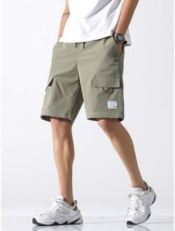Men Flap Pocket Bermuda Shorts