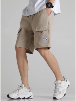 Men Flap Pocket Bermuda Shorts