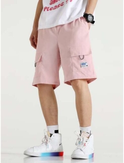 Men Flap Pocket Bermuda Shorts