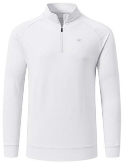 MoFiz Men's Golf Shirts Long Sleeve Shirts Sports Polo Shirts Athletic Jersey Shirts 1/4-Zip Pullover