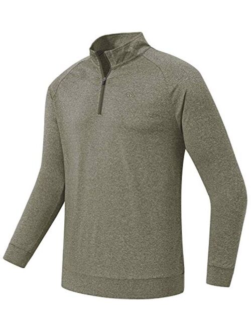 MoFiz Men's Golf Shirts Long Sleeve Shirts Sports Polo Shirts Athletic Jersey Shirts 1/4-Zip Pullover