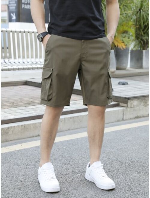 Shein Men Flap Pocket Cargo Shorts