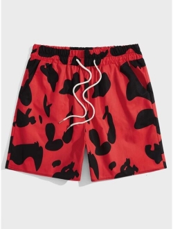 Guys All Over Print Drawstring Shorts